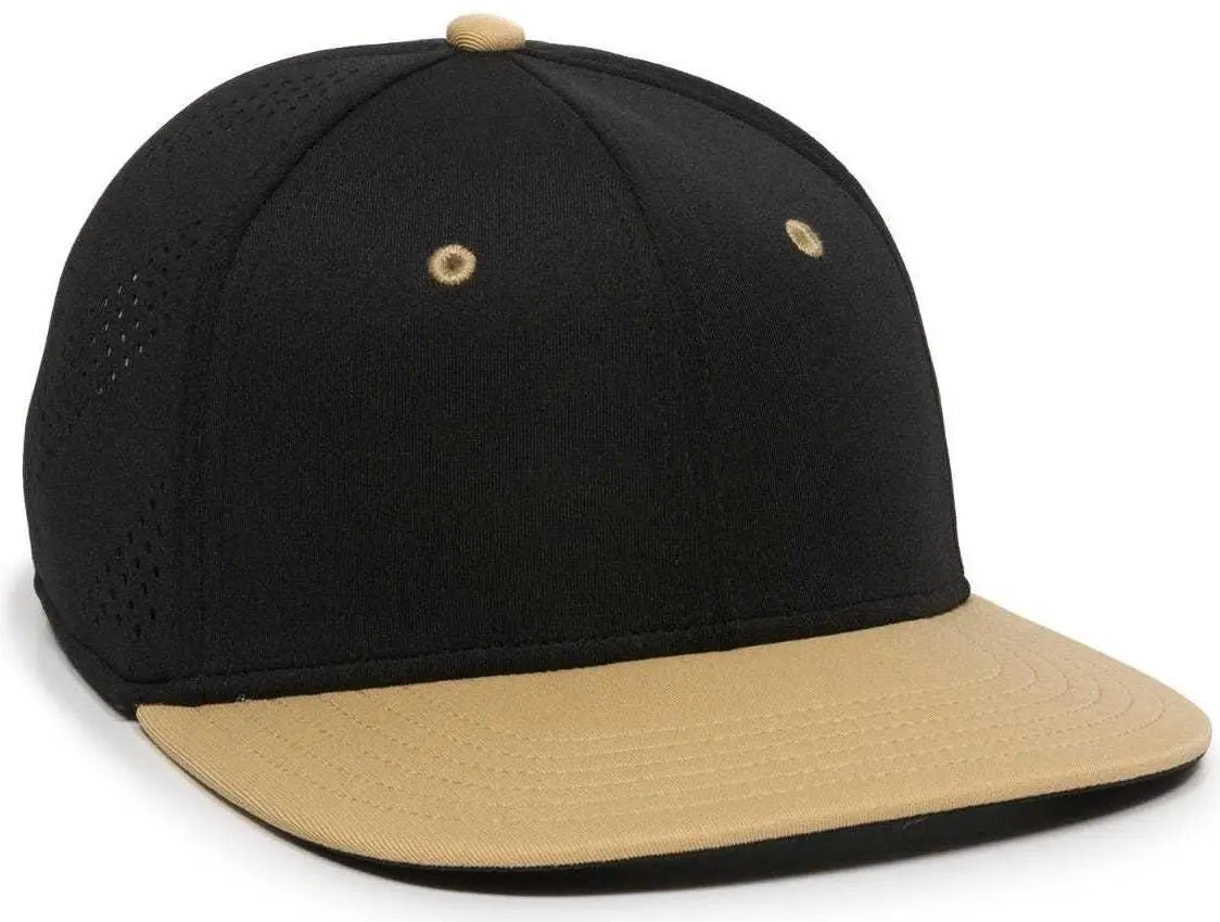 Oc Sports Air25 Flexible Fitting Cap - Black Vegas Gold