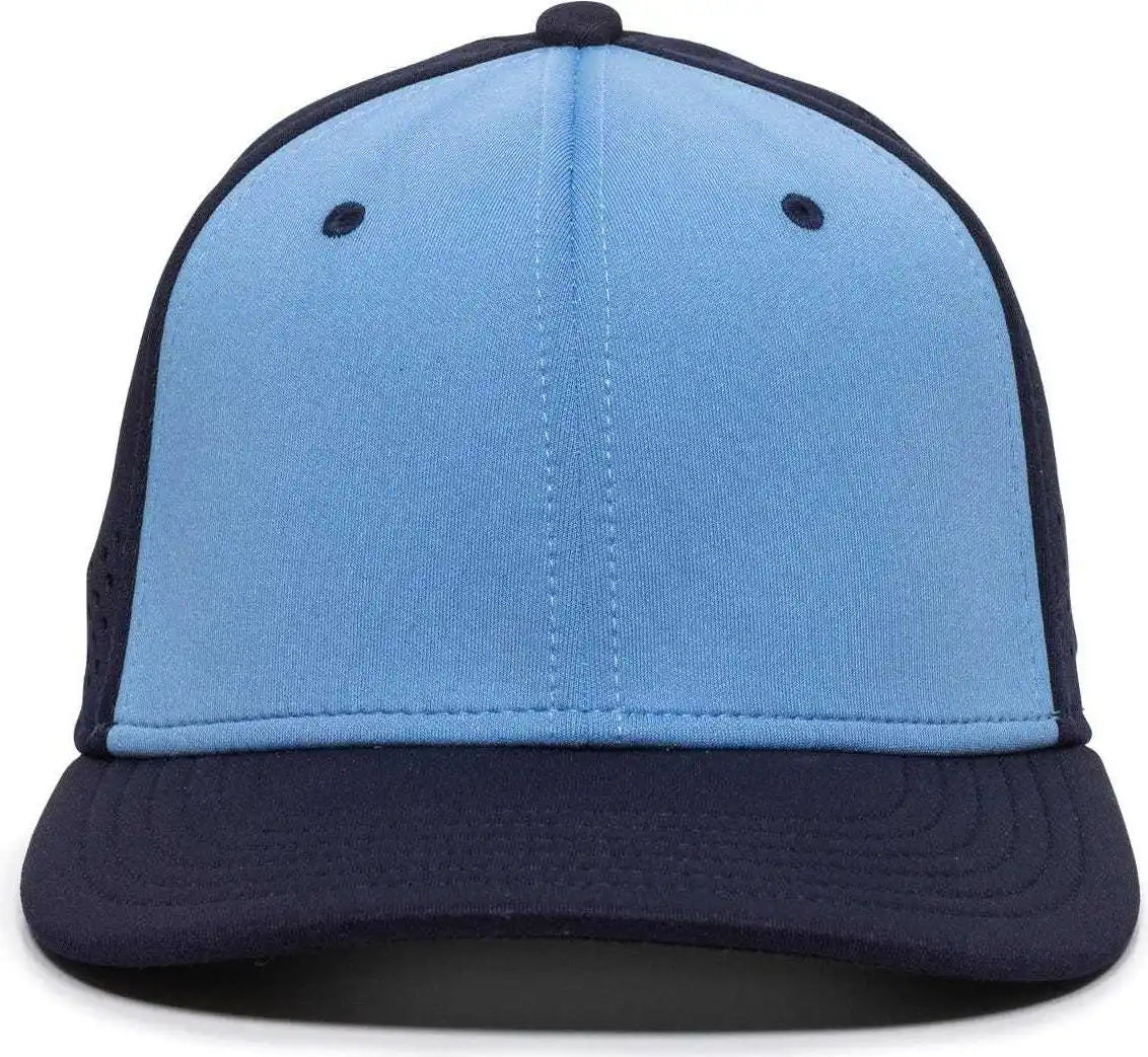 Oc Sports Air25 Flexible Fitting Cap - Columbia Blue Navy