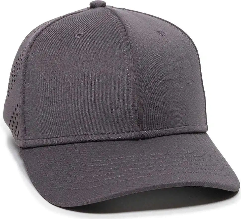 Oc Sports Air25 Flexible Fitting Cap - Graphite - Dark Gray / 6 3/8’’ - 3/4’’