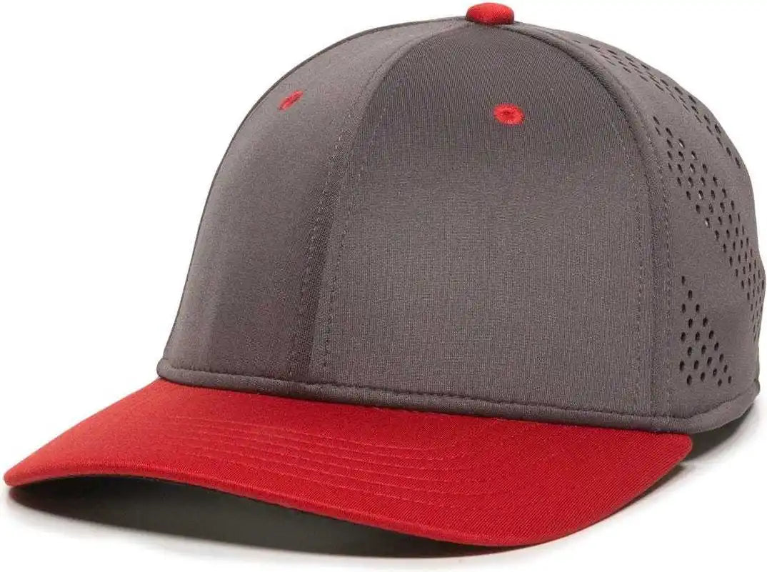 Oc Sports Air25 Flexible Fitting Cap - Graphite Red