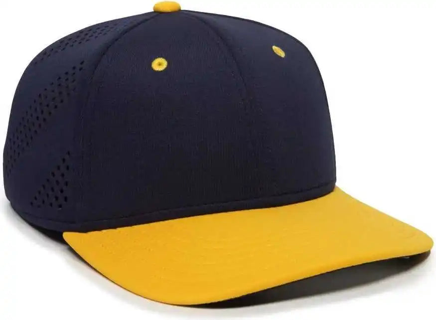 Oc Sports Air25 Flexible Fitting Cap - Navy Gold - Xs/s