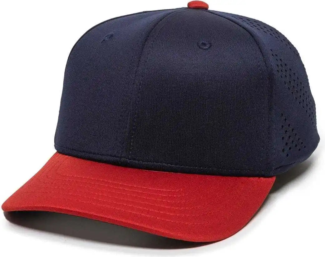 Oc Sports Air25 Flexible Fitting Cap - Navy Red