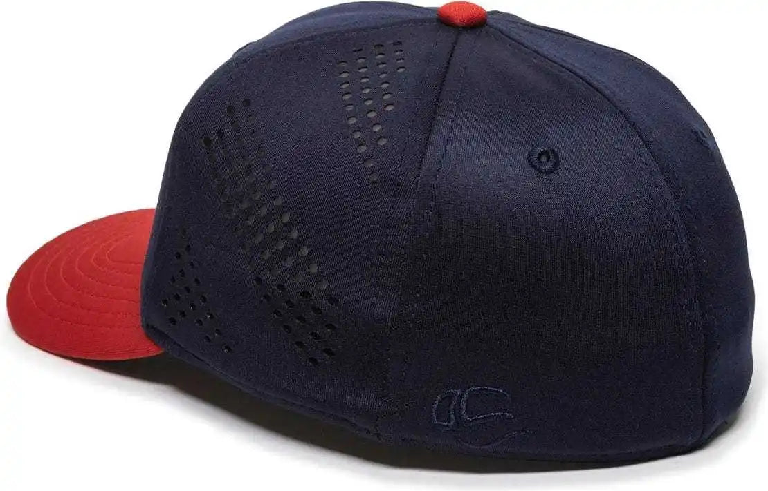 Oc Sports Air25 Flexible Fitting Cap - Navy Red