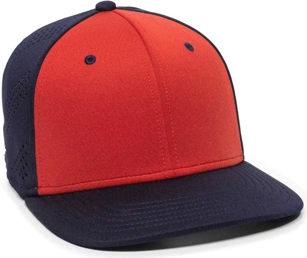 Oc Sports Air25 Flexible Fitting Cap - Red Navy - 6 3/8’’ - 3/4’’