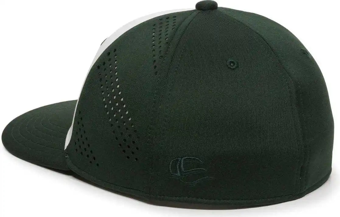 Oc Sports Air25 Flexible Fitting Cap - White Dark Green