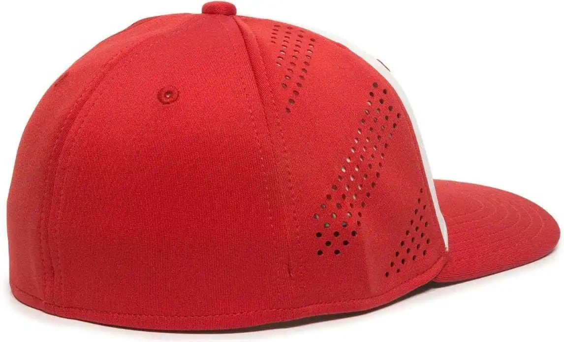 Oc Sports Air25 Flexible Fitting Cap - White Red
