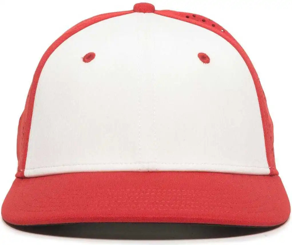Oc Sports Air25 Flexible Fitting Cap - White Red