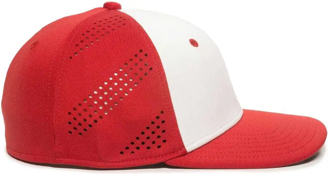 Oc Sports Air25 Flexible Fitting Cap - White Red