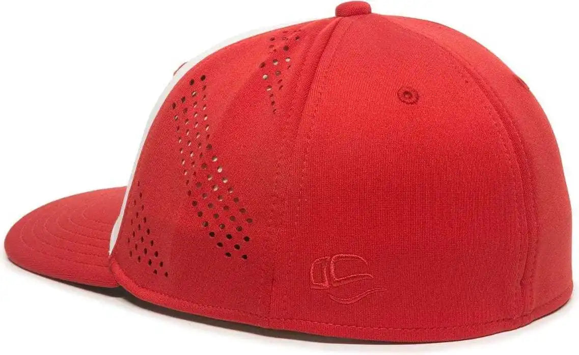 Oc Sports Air25 Flexible Fitting Cap - White Red