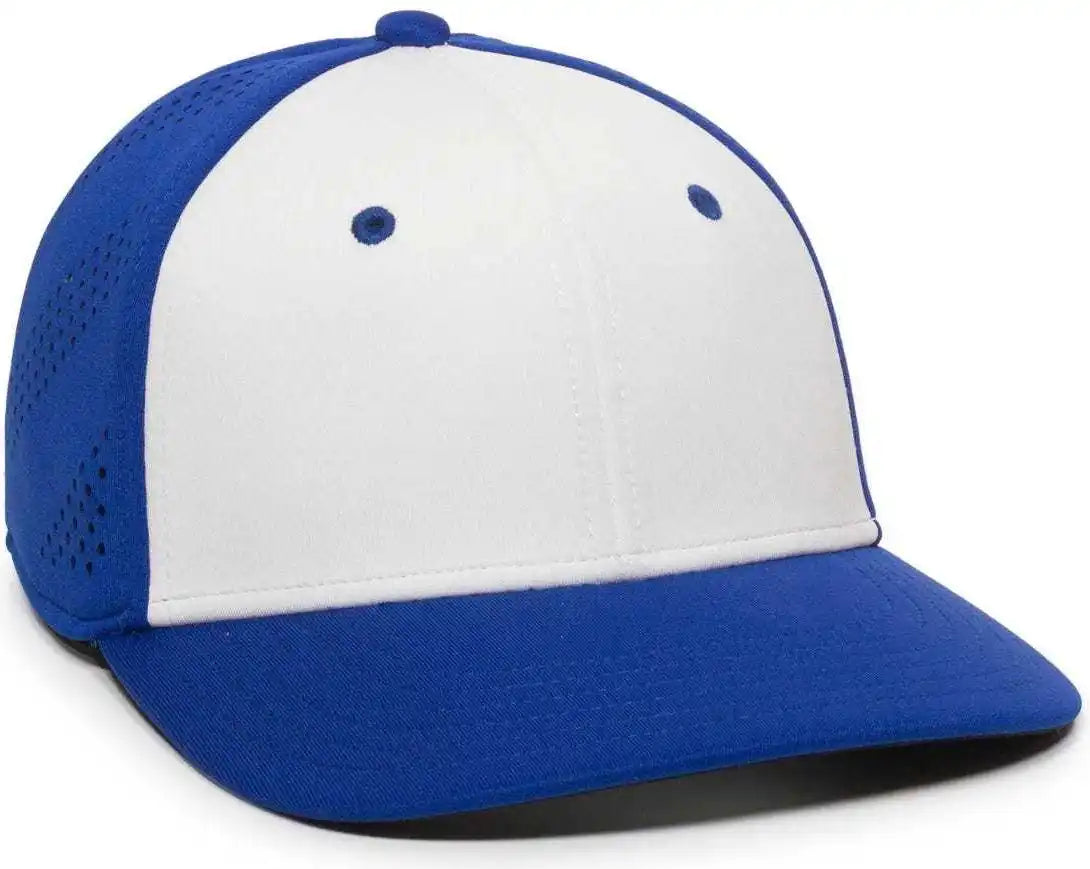 Oc Sports Air25 Flexible Fitting Cap - White Royal - 6 3/8’’ - 3/4’’