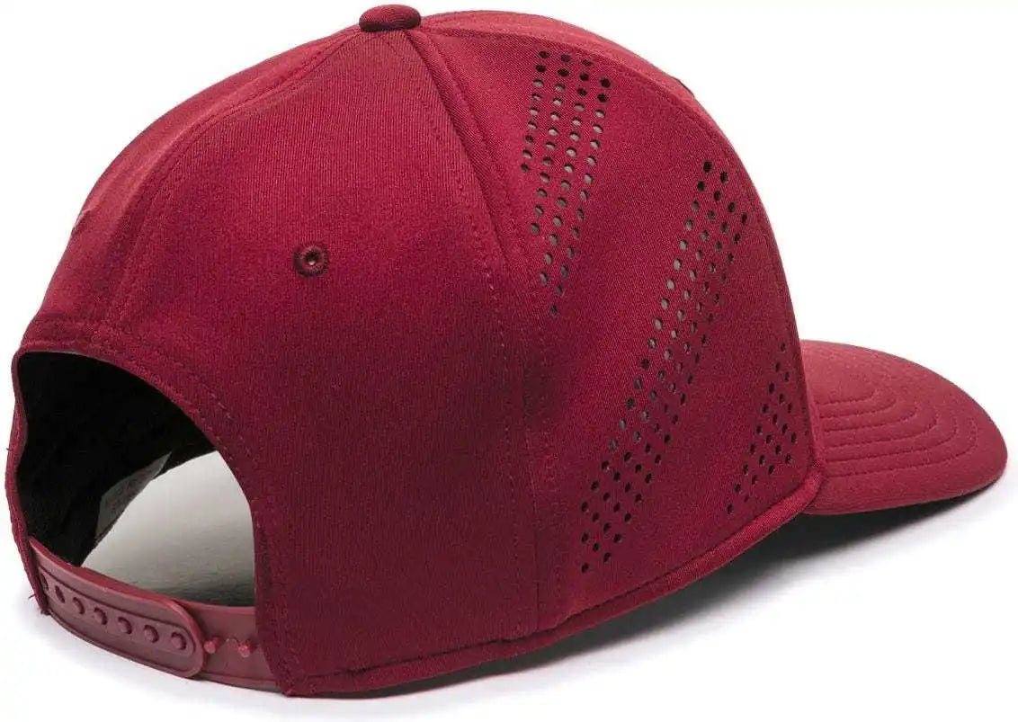 Oc Sports Air50 Proflex Adjustable Performance Cap - Maroon - 6 7/8’’ - 7 1/2’’