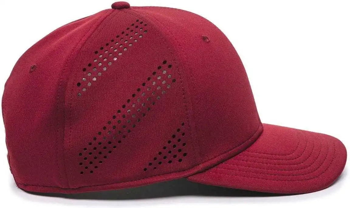 Oc Sports Air50 Proflex Adjustable Performance Cap - Maroon - 6 7/8’’ - 7 1/2’’