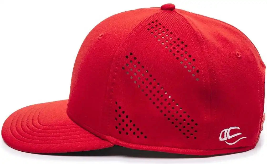 Oc Sports Air50 Proflex Adjustable Performance Cap - Red - 6 7/8’’ - 7 1/2’’