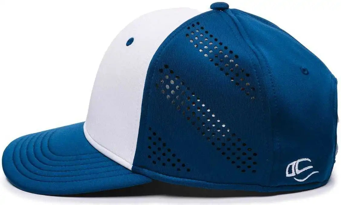 Oc Sports Air50 Proflex Adjustable Performance Cap - White Royal - 6 7/8’’ - 7 1/2’’