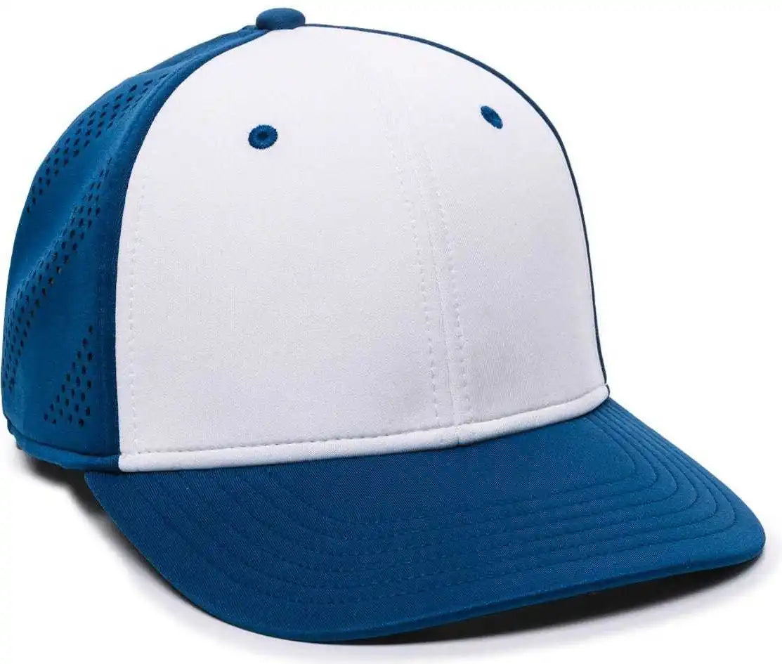 Oc Sports Air50 Proflex Adjustable Performance Cap - White Royal - 6 7/8’’ - 7 1/2’’