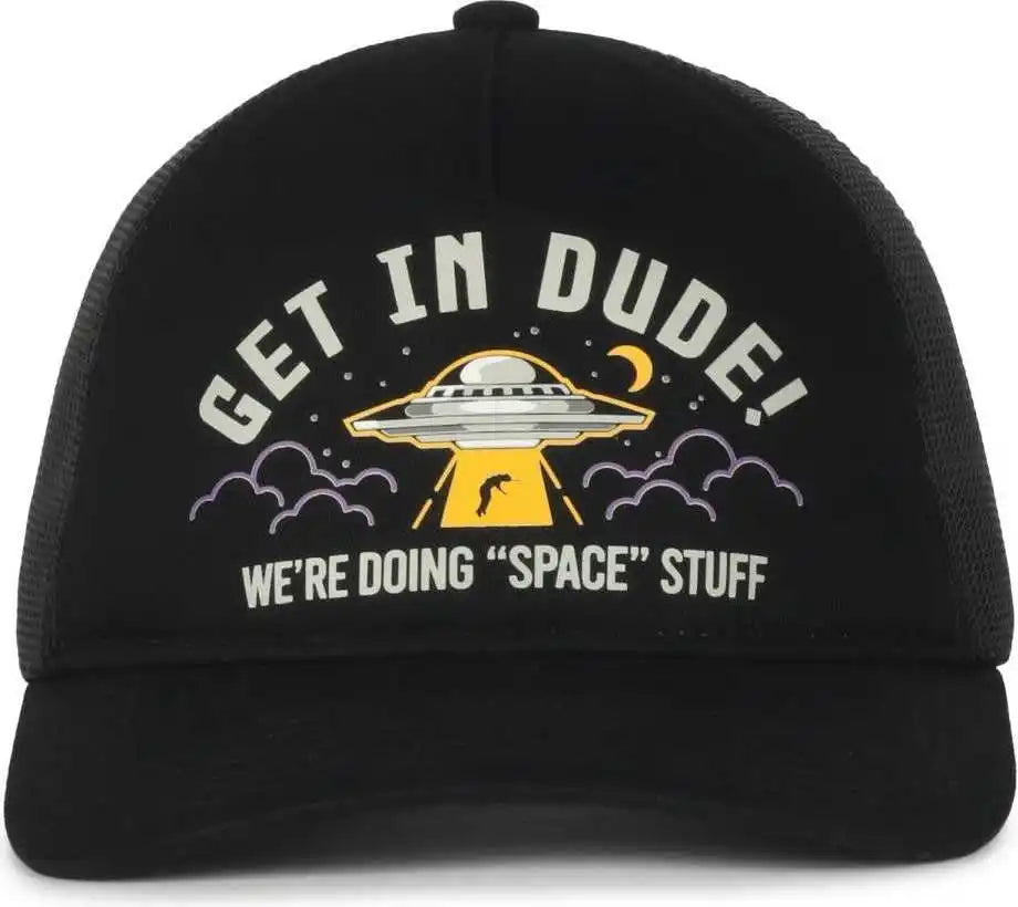 Oc Sports Alien04 Pro Crown Dad Cap - Black - 6 7/8’’ - 7 1/2’’