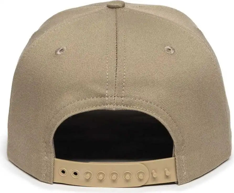 Oc Sports Am-101 Usa Made Solid Back Cap - Khaki - 6 7/8’’ - 7 1/2’’