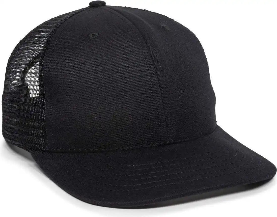 Oc Sports Am-101m Usa Made Mesh Back Cap - Black - 6 7/8’’ - 7 1/2’’