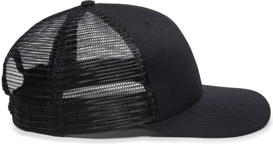 Oc Sports Am-101m Usa Made Mesh Back Cap - Black - 6 7/8’’ - 7 1/2’’