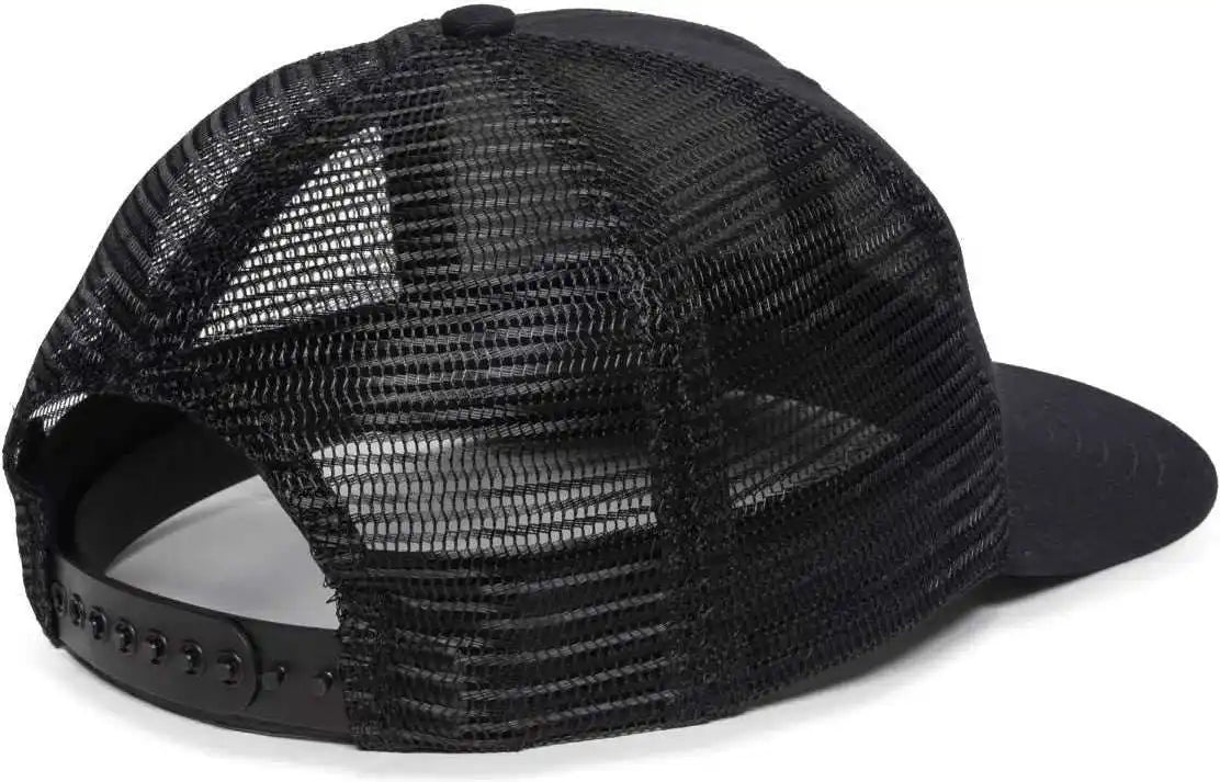 Oc Sports Am-101m Usa Made Mesh Back Cap - Black - 6 7/8’’ - 7 1/2’’