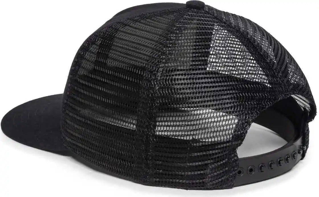 Oc Sports Am-101m Usa Made Mesh Back Cap - Black - 6 7/8’’ - 7 1/2’’