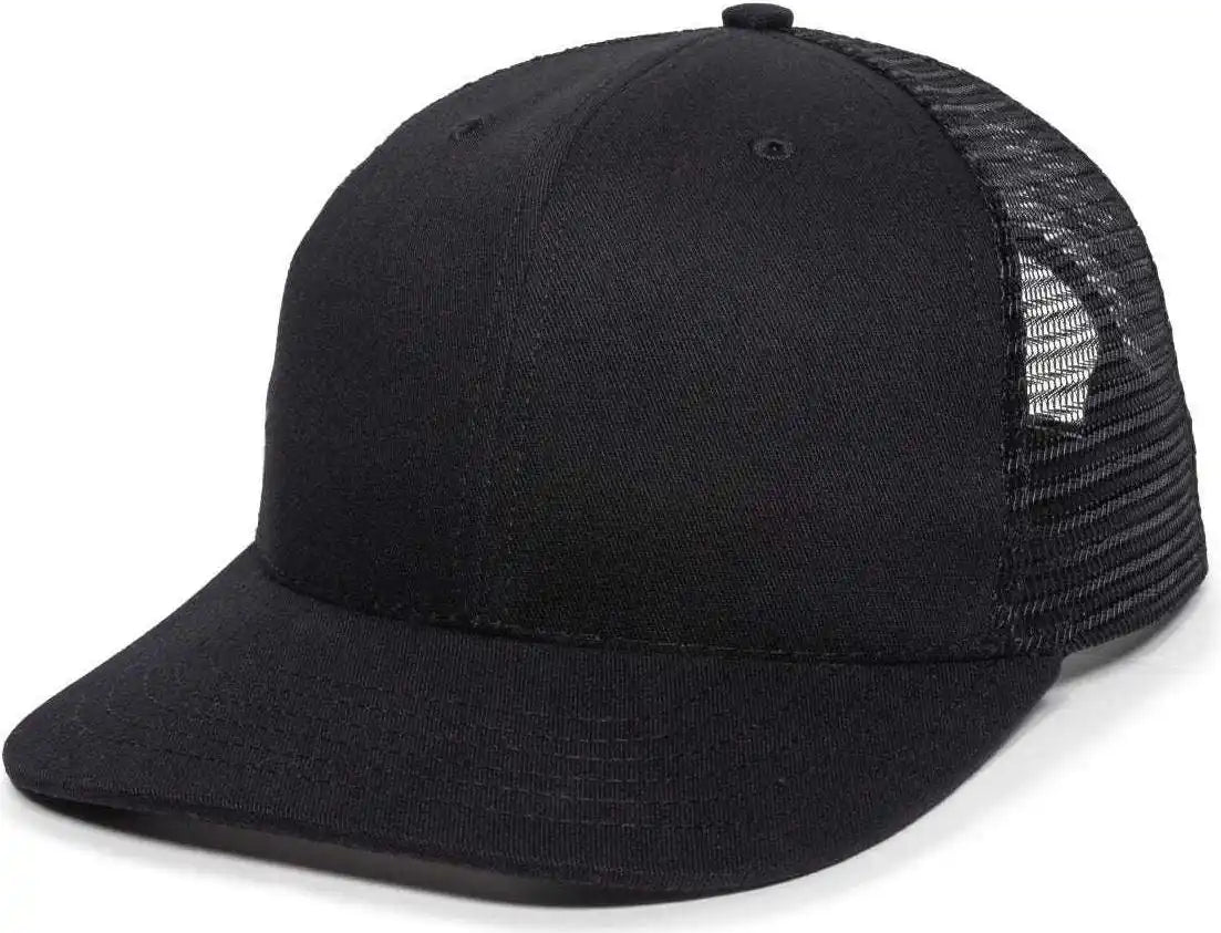Oc Sports Am-101m Usa Made Mesh Back Cap - Black - 6 7/8’’ - 7 1/2’’