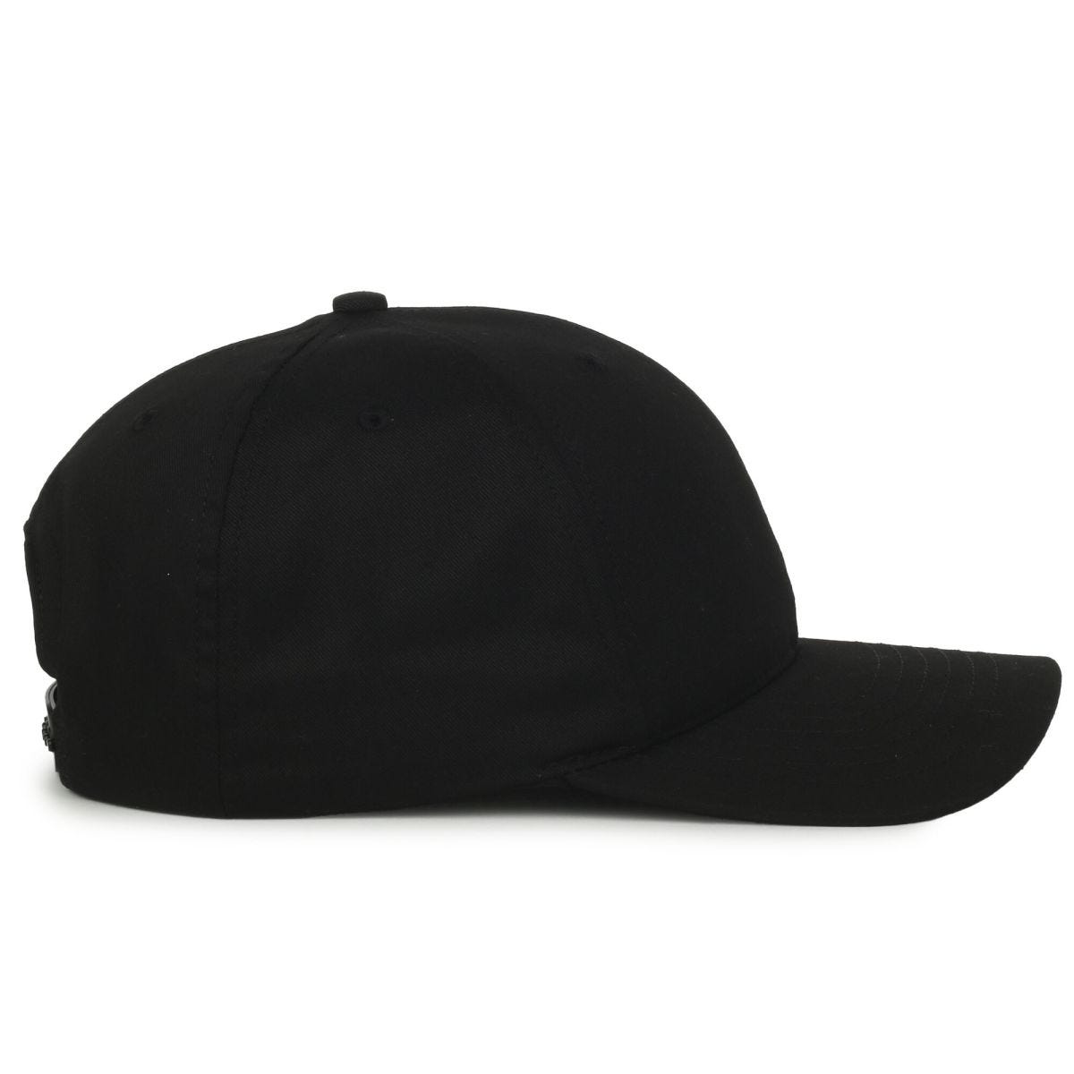 Oc Sports Am-102 Made in Usa Solid Back Cap - Black