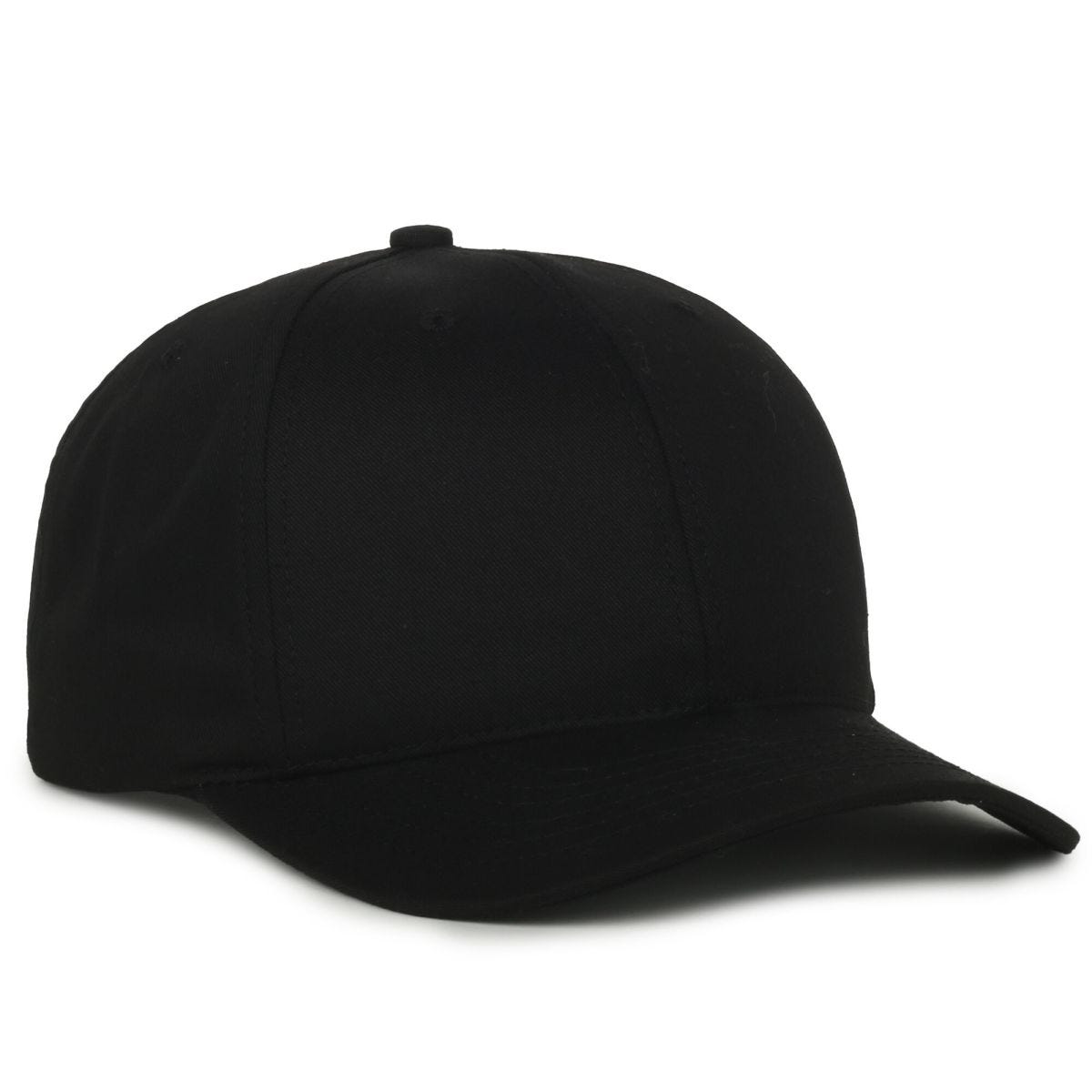 Oc Sports Am-102 Made in Usa Solid Back Cap - Black