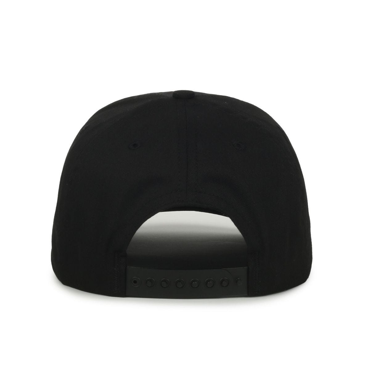 Oc Sports Am-102 Made in Usa Solid Back Cap - Black