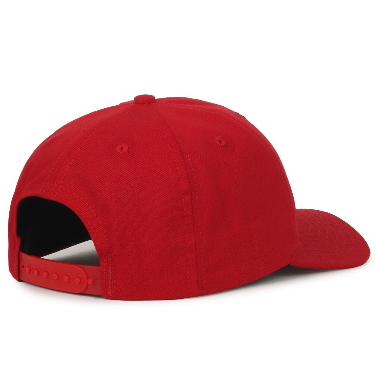 Oc Sports Am-102 Made in Usa Solid Back Cap - Red