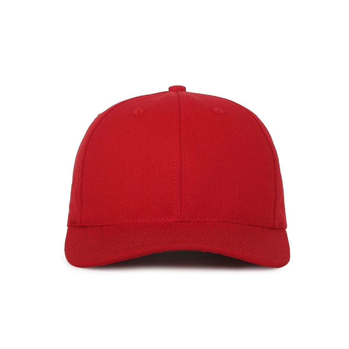 Oc Sports Am-102 Made in Usa Solid Back Cap - Red