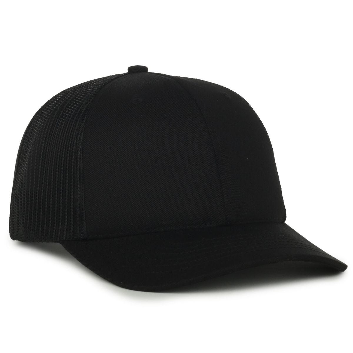 Oc Sports Am-102m Made in Usa Mesh Back Cap - Black/black