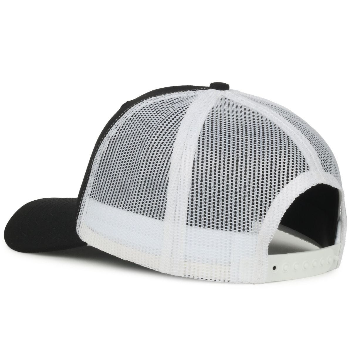 Oc Sports Am-102m Made in Usa Mesh Back Cap - Black/white