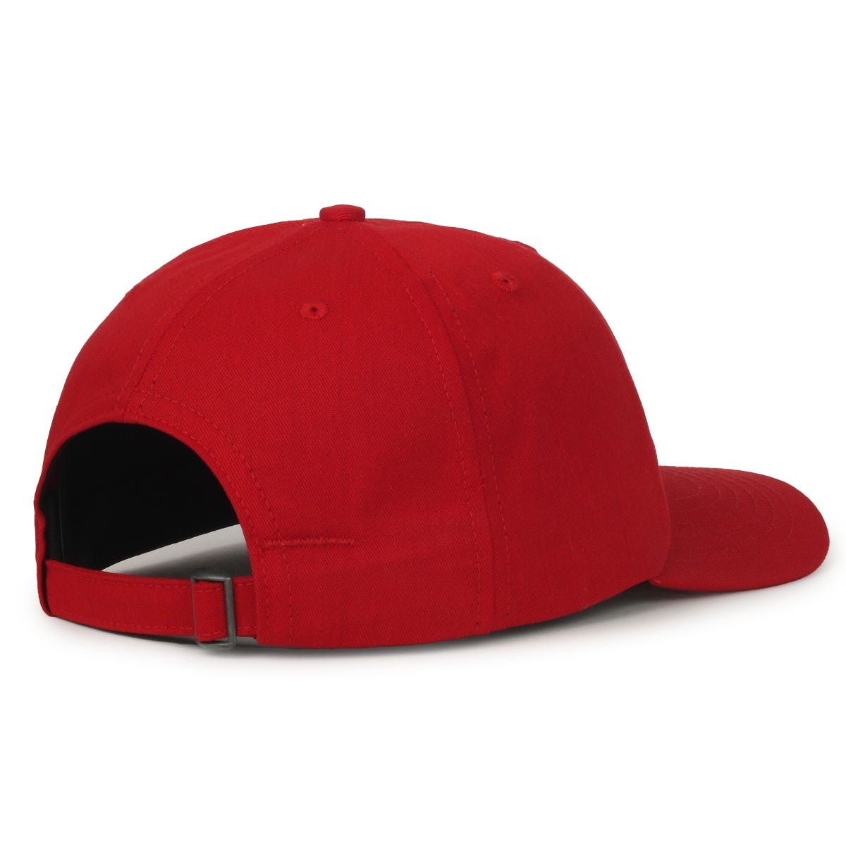 Oc Sports Am-111 Made in Usa Solid Back Dad Cap - Red