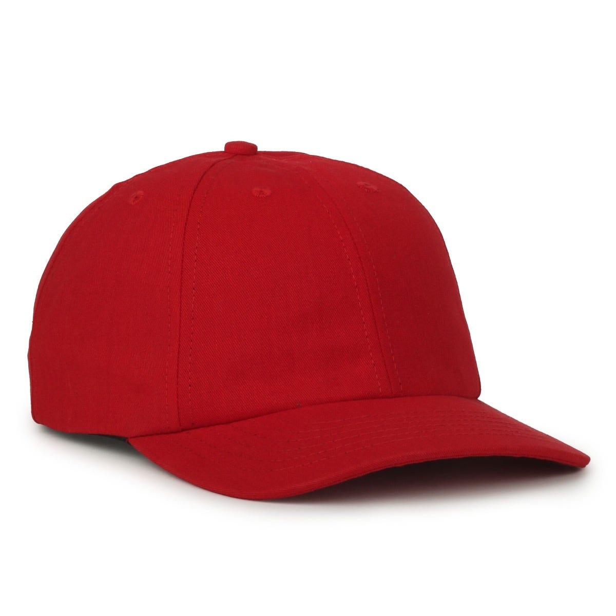 Oc Sports Am-111 Made in Usa Solid Back Dad Cap - Red