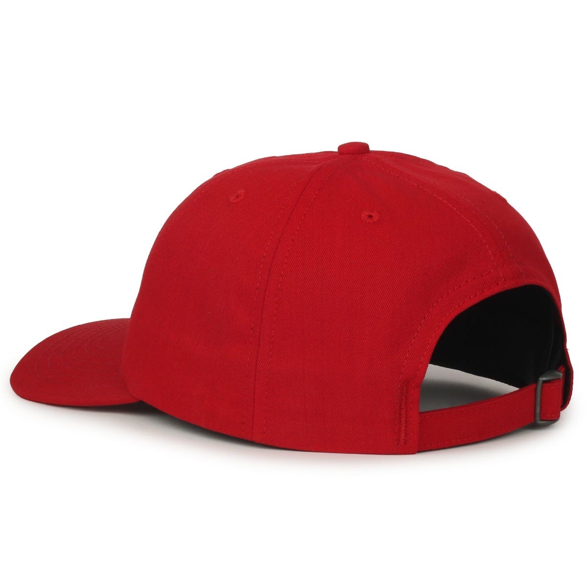 Oc Sports Am-111 Made in Usa Solid Back Dad Cap - Red
