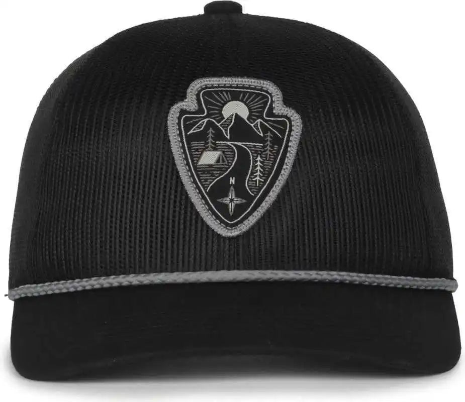 Oc Sports Arrwhd01full Mesh Cap - Black - 6 7/8’’ - 7 1/2’’