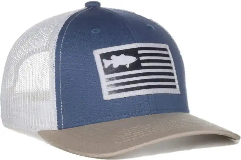 Oc Sports Bass76 Cotton Twill Cap - Blue White - 6 7/8’’ - 7 1/2’’