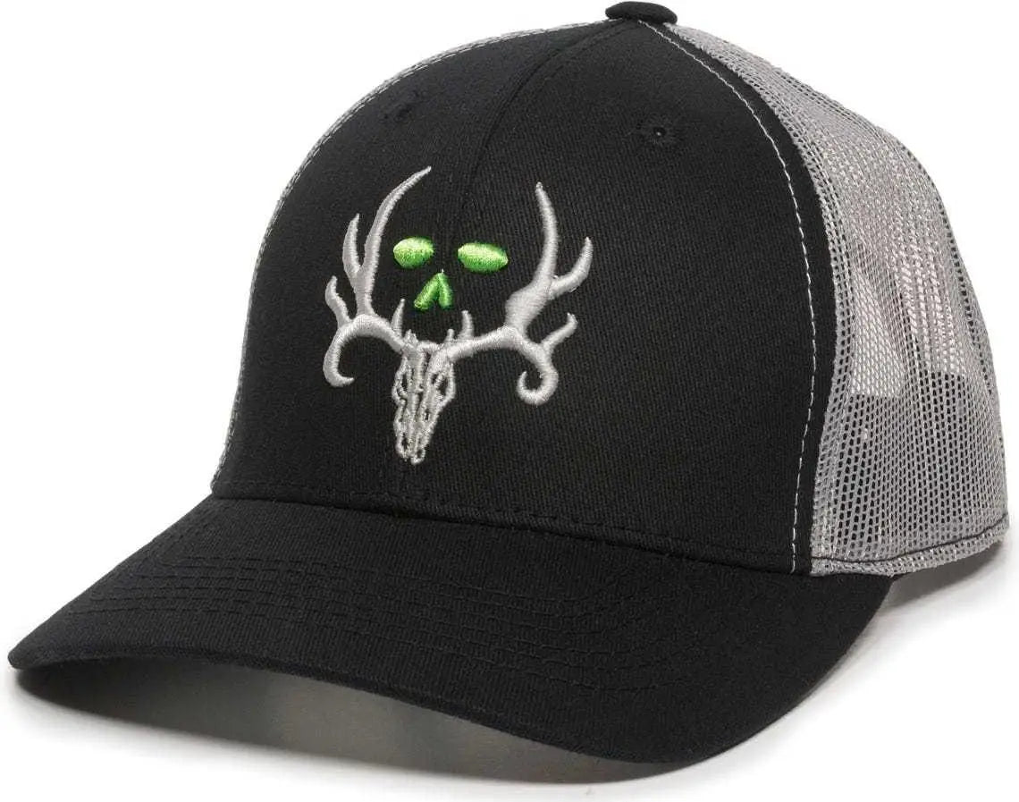 Oc Sports Bc02c Bone Collector Cap - Black Light Gray - 6 7/8’’ - 7 1/2’’