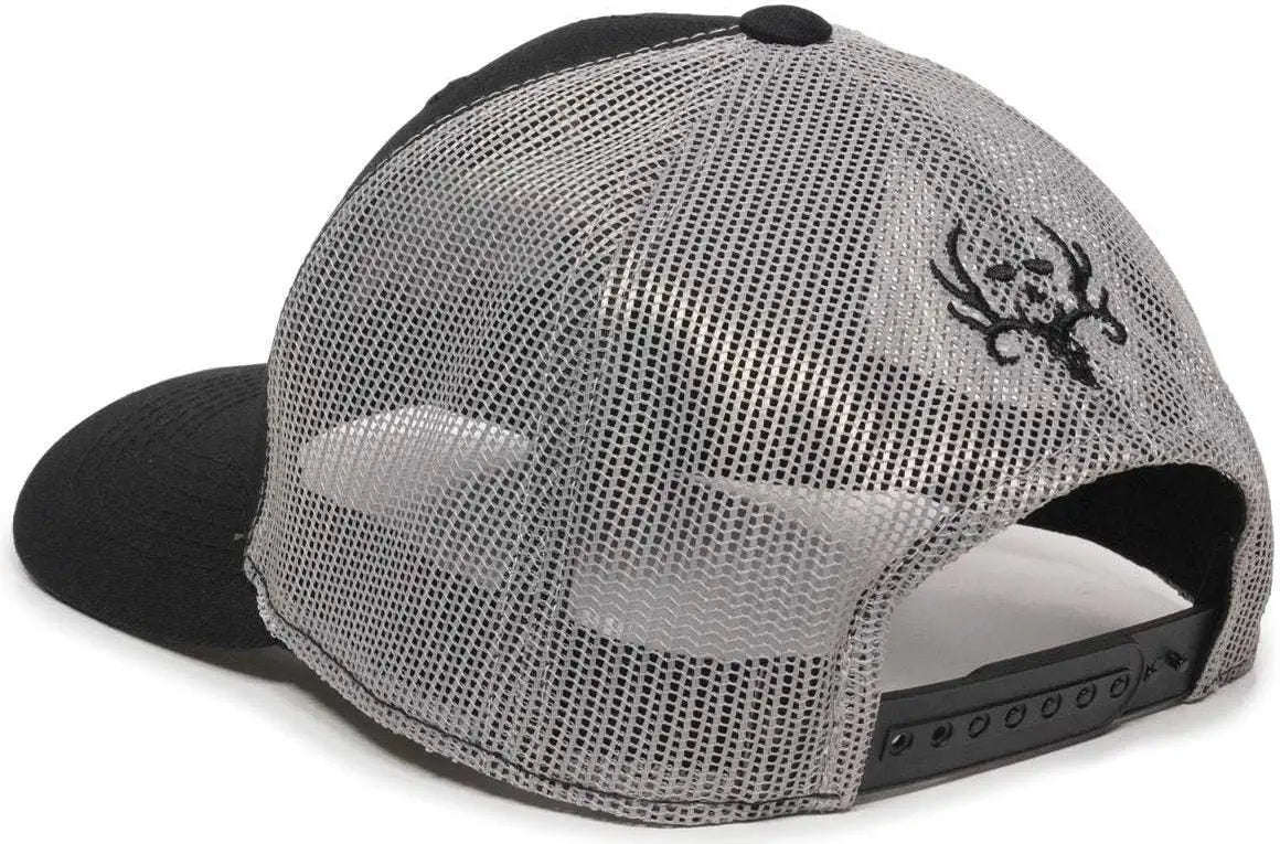 Oc Sports Bc02c Bone Collector Cap - Black Light Gray - 6 7/8’’ - 7 1/2’’