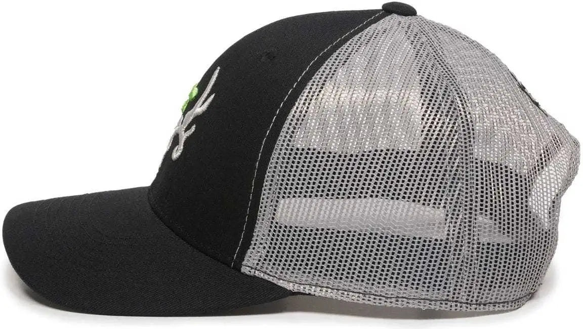 Oc Sports Bc02c Bone Collector Cap - Black Light Gray - 6 7/8’’ - 7 1/2’’