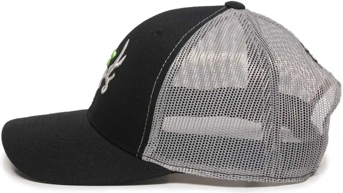 Oc Sports Bc02c Bone Collector Cap - Black Light Gray - 6 7/8’’ - 7 1/2’’