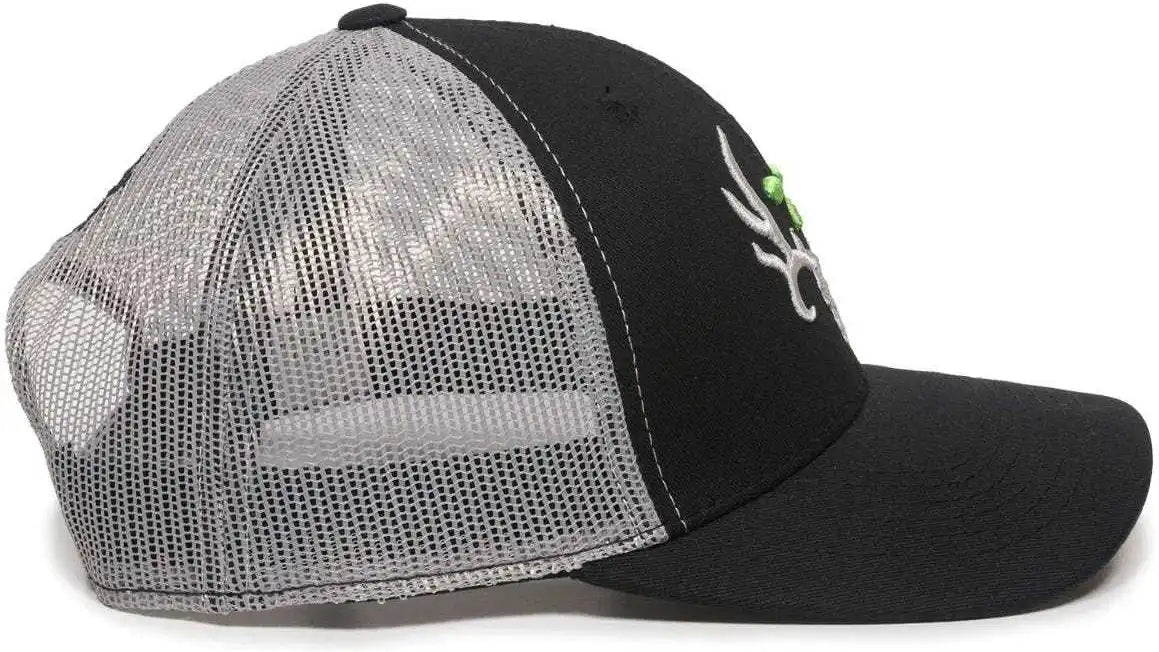 Oc Sports Bc02c Bone Collector Cap - Black Light Gray - 6 7/8’’ - 7 1/2’’