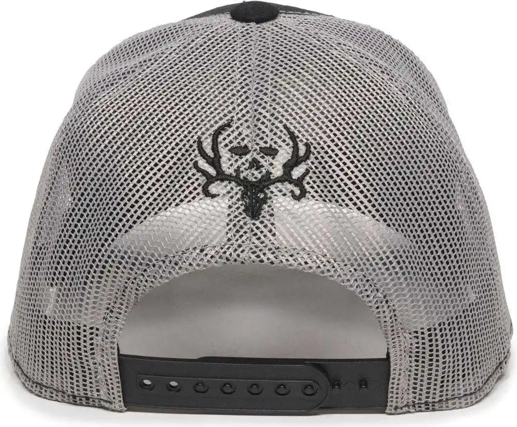 Oc Sports Bc02c Bone Collector Cap - Black Light Gray - 6 7/8’’ - 7 1/2’’
