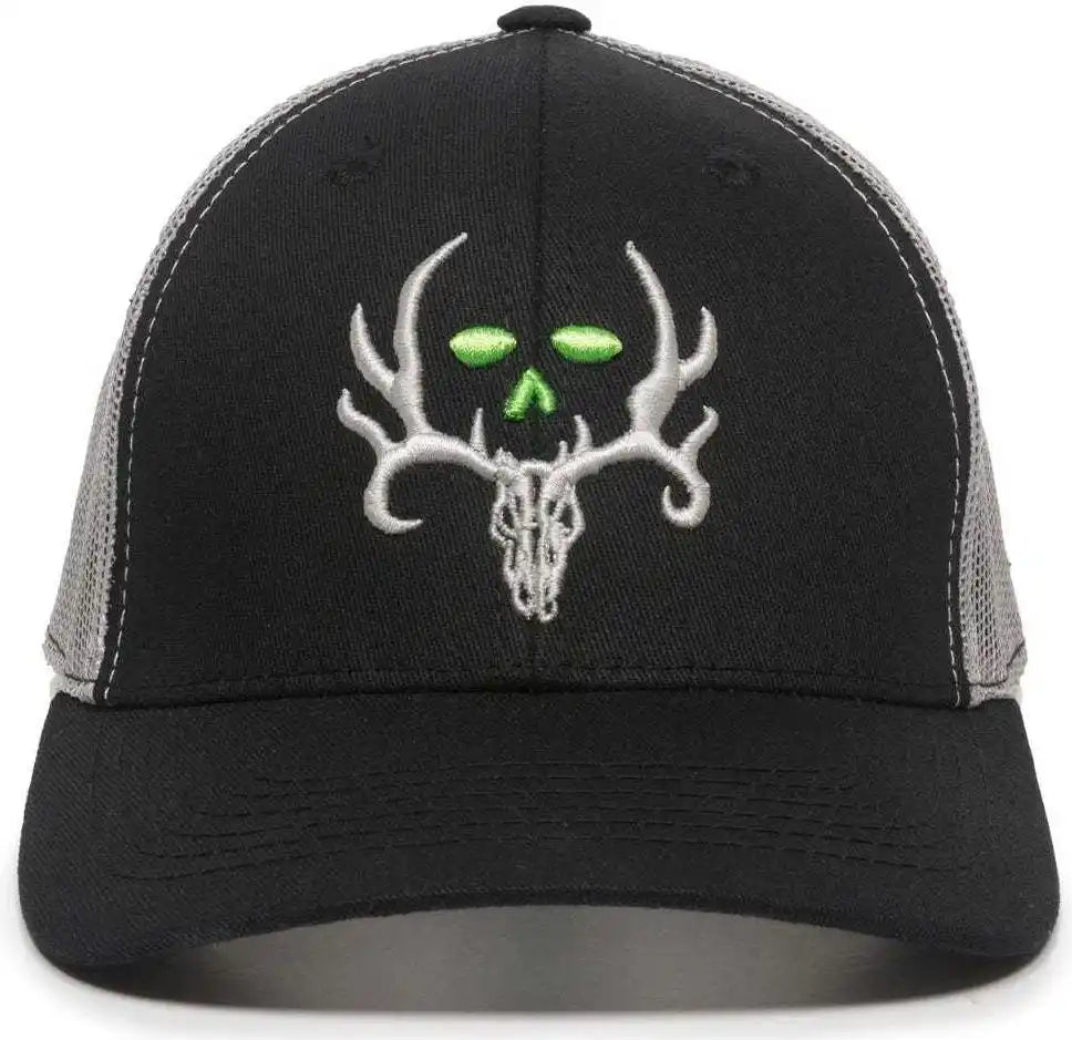 Oc Sports Bc02c Bone Collector Cap - Black Light Gray - 6 7/8’’ - 7 1/2’’