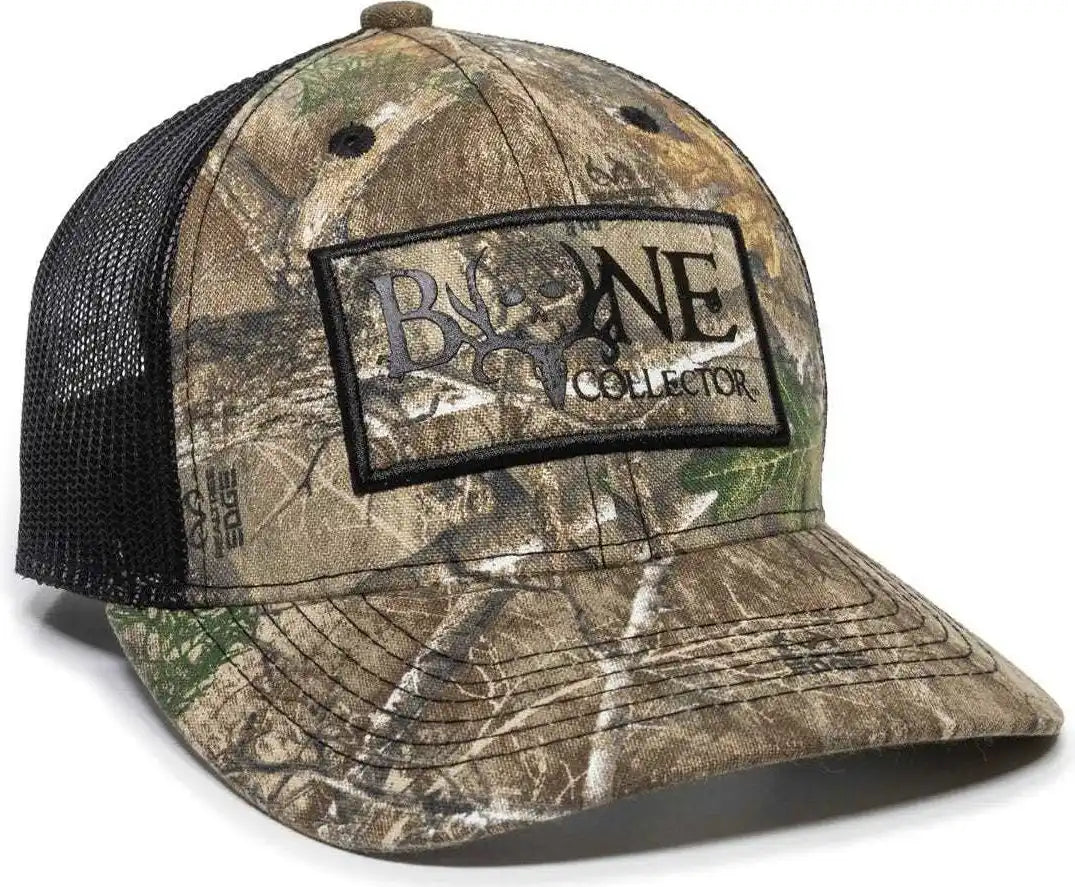 Oc Sports Bc06a Bone Collector Cap - Realtree Edge Black - 6 7/8’’ - 7 1/2’’