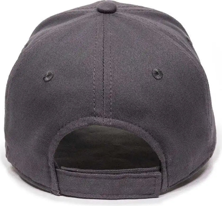 Oc Sports Bct-600 Pro Style Cotton Twill Cap - Charcoal - Dark Gray / 6 7/8’’ - 7 1/2’’