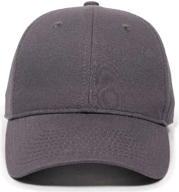 Oc Sports Bct-600 Pro Style Cotton Twill Cap - Charcoal - Dark Gray / 6 7/8’’ - 7 1/2’’