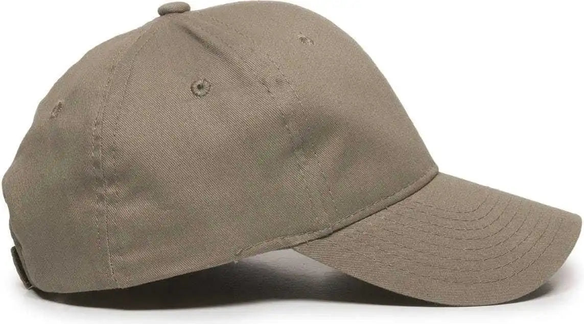 Oc Sports Bct-600 Pro Style Cotton Twill Cap - Khaki - 6 7/8’’ - 7 1/2’’