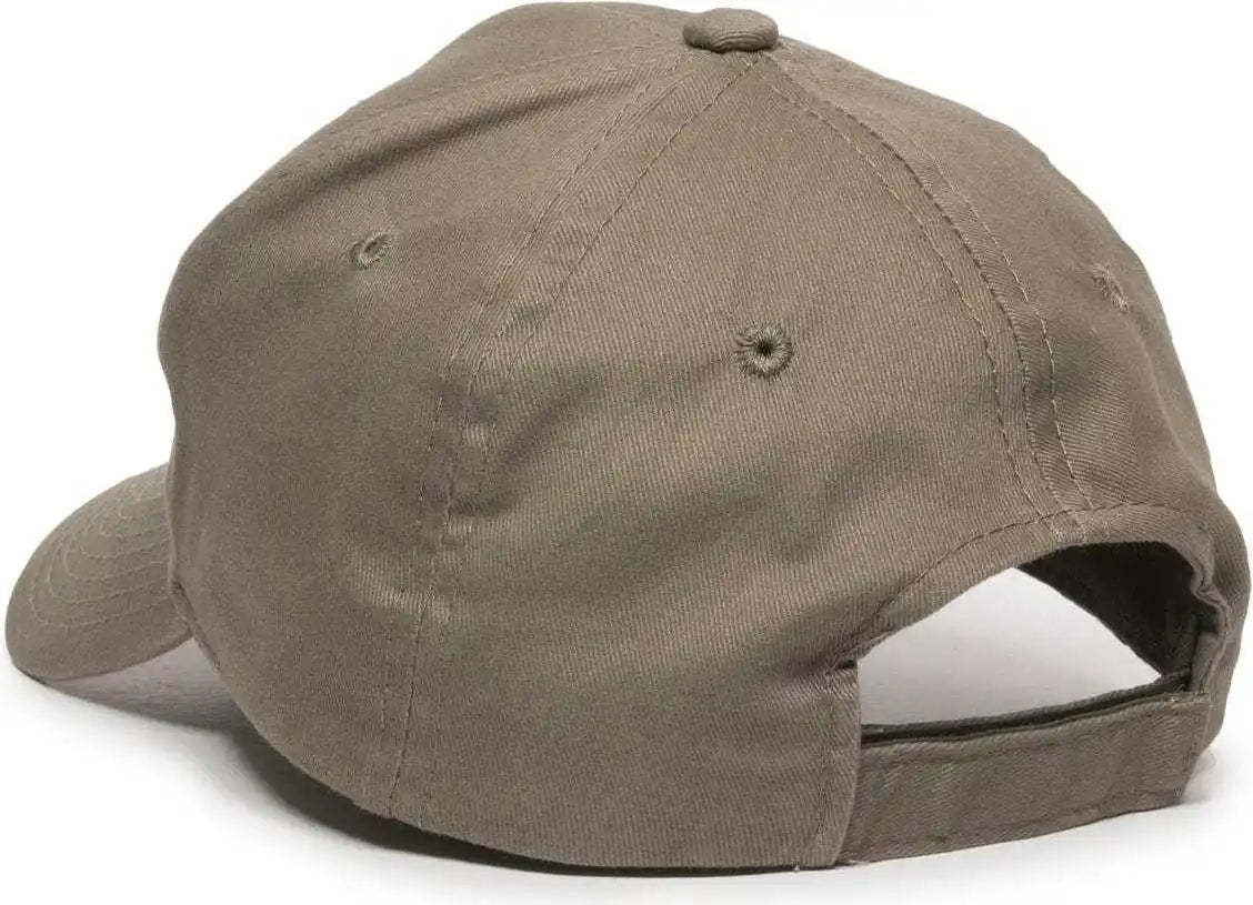 Oc Sports Bct-600 Pro Style Cotton Twill Cap - Khaki - 6 7/8’’ - 7 1/2’’